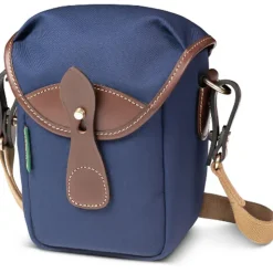Billingham 72 Camera Bag (Navy Canvas - Chocolate Leather 1.4L)