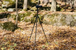 Black 4-Section Pro Carbon Fibre Travel Tripod