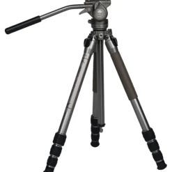GT04 Pilot Series Tripod with GT5 Fluid Head Metallic Gray