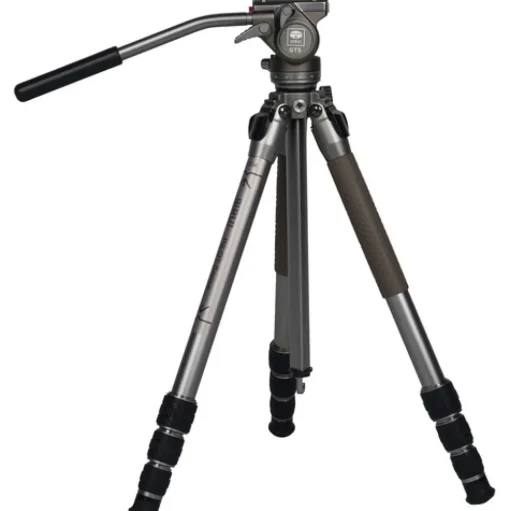 GT04 Pilot Series Tripod with GT5 Fluid Head Metallic Gray