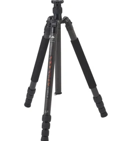 W1204 Waterproof Carbon Fibre Tripod Black #